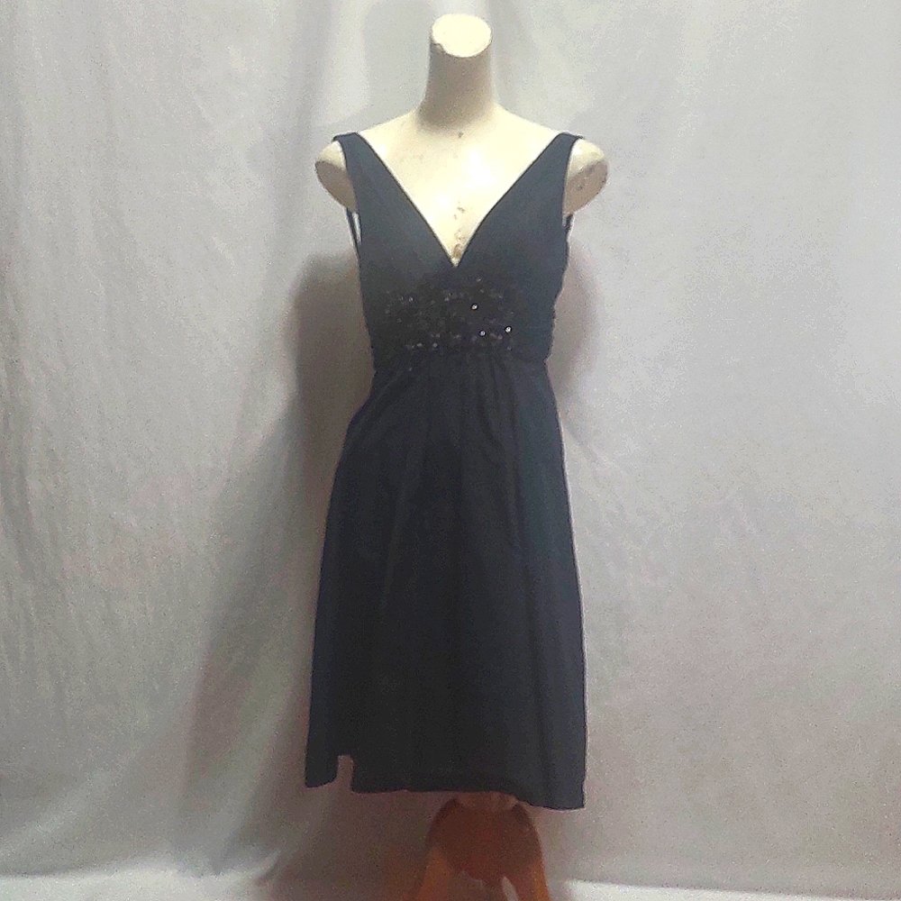 BCBG Black taffeta party dress